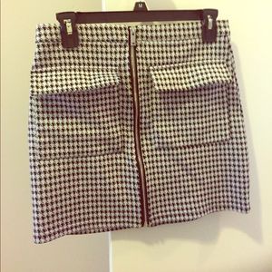 Houndstooth Skirt